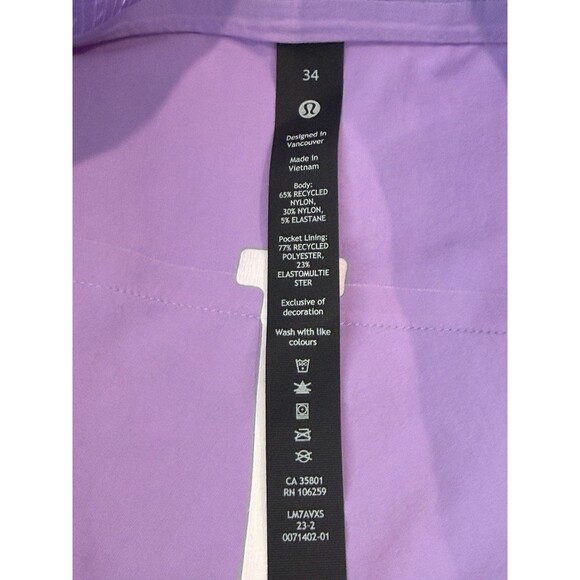 Lululemon Current State Board Short 9” Men’s Size 34 Purple Drawstring Pockets - Picture 3 of 8